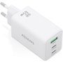 Aisens Cargador GaN 65W con 2xUSB-C y 1xUSB-A Blanco