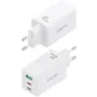 Aisens Cargador Pared GaN ASCH-65W3P072-W 65W, 2 USB-C, 1 USB-A, Blanco