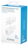 Aisens Cargador GaN 65W con 2xUSB-C y 1xUSB-A Blanco