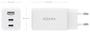Aisens Cargador GaN 65W con 2xUSB-C y 1xUSB-A Blanco