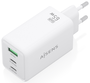 Aisens Cargador GaN 65W con 2xUSB-C y 1xUSB-A Blanco