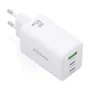 Aisens Cargador GaN 65W con 2xUSB-C y 1xUSB-A Blanco
