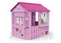 Casa barbie vacaciones felices con adhesivas para decorar y hueco para mascotas 84x103x104 cm