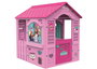 Casa barbie vacaciones felices con adhesivas para decorar y hueco para mascotas 84x103x104 cm