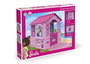 Casa barbie vacaciones felices con adhesivas para decorar y hueco para mascotas 84x103x104 cm