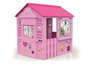 Casa barbie vacaciones felices con adhesivas para decorar y hueco para mascotas 84x103x104 cm
