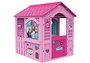 Casa barbie vacaciones felices con adhesivas para decorar y hueco para mascotas 84x103x104 cm