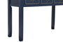 DKD Home Decor Paris 2023 Consola Mediterraneo Azul Marino Marron 103x80x35 cm Paulownia