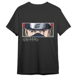 PIERROT Camiseta Naruto Shippuden Kakashi Eyes para Adulto - Talla XL