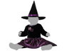 Disfraz de Bruja para Niña Bebé Vestido Morado con Sombrero Halloween 6-12 Meses