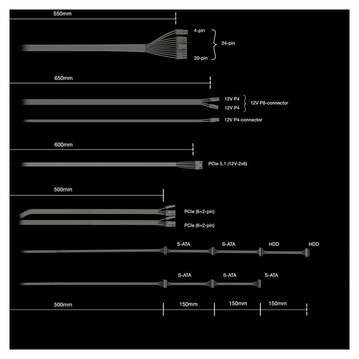 Be Quiet! PURE POWER 13 M Fuente de Alimentación 650W 80 PLUS Gold ATX 3.1 Modular Negro