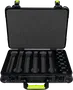 SBG Estuche de Transporte de Polietileno para 6 Micrófonos Inalámbricos con Espacio para Pilas, Cierre TSA