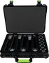 SBG Estuche de Transporte de Polietileno para 6 Micrófonos Inalámbricos con Espacio para Pilas, Cierre TSA