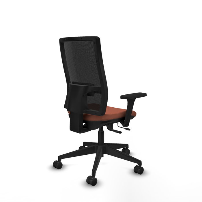 PIQUERAS Y CRESPO Silla de oficina Horna con mecanismo Sincro/Traslack Marrón y Negro