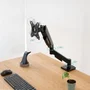 TooQ Soporte de Mesa para Monitor DB1733TNR-B Giratorio Inclinable para Pantallas 17-32 Pulgadas hasta 9kg Negro