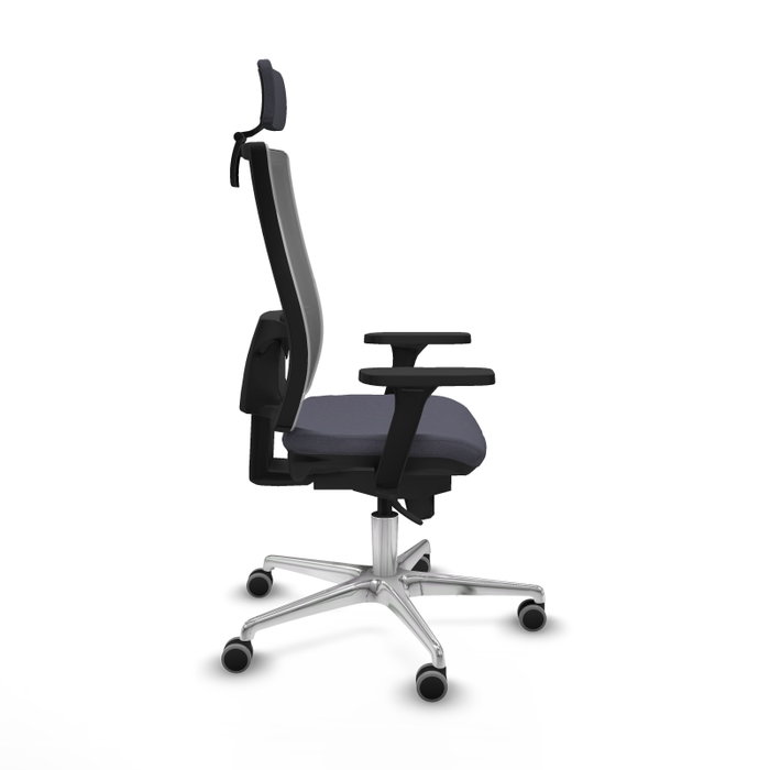 PIQUERAS Y CRESPO Silla de oficina Horna con mecanismo Sincro, Gris