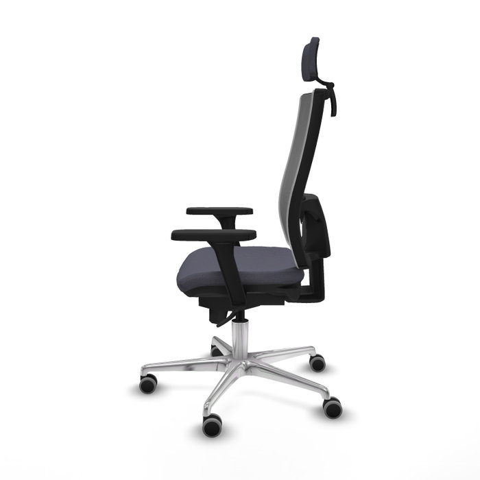 PIQUERAS Y CRESPO Silla de oficina Horna con mecanismo Sincro, Gris