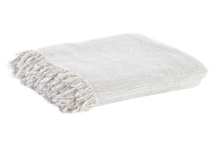 DKD Home Decor Plaid Scandi Beige 250 x 150 cm (2 Unidades)