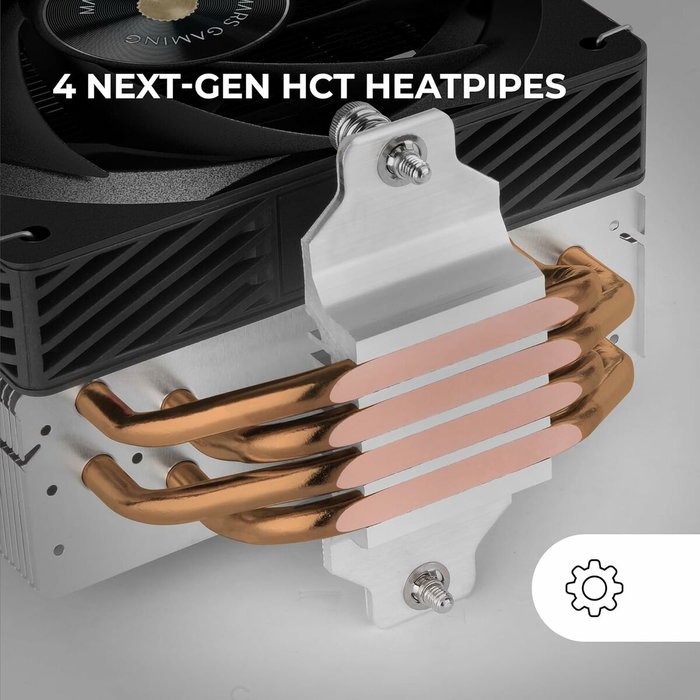 Mars Gaming MCPU-X4 Ventilador con Disipador 12cm Negro