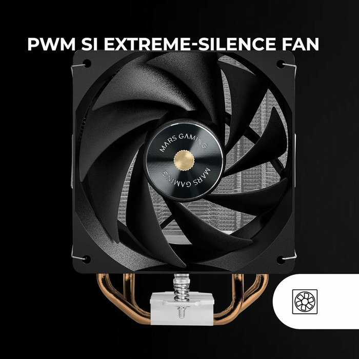 Mars Gaming MCPU-X4 Ventilador con Disipador 12cm Negro