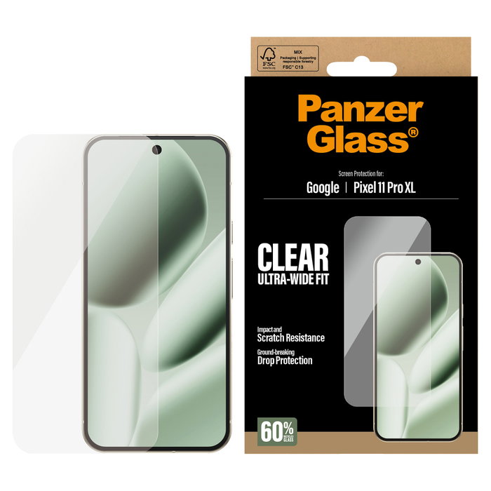 PanzerGlass Protector de Pantalla Google Pixel 11 Pro XL Ultra-Wide Fit