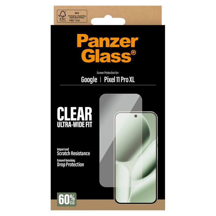 PanzerGlass Protector de Pantalla Google Pixel 11 Pro XL Ultra-Wide Fit