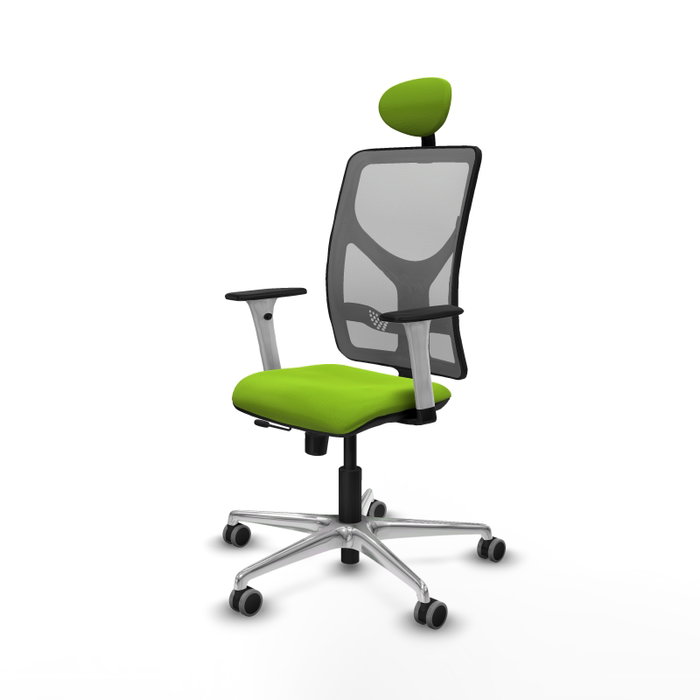 PIQUERAS Y CRESPO Silla de oficina Motilla Pistacho/Gris con mecanismo Sincro/Traslack PIQUERAS Y CRESPO Silla de oficina Motilla Pistacho/Gris con mecanismo Sincro/Traslack