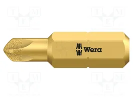 WERA Punta de destornillador Torq-Set® TS4 1/4 pulgadas 25 mm