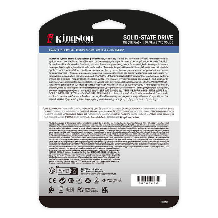 Kingston DC3000ME 7.68TB U.2 PCIe 5.0 NVMe SSD para Servidores