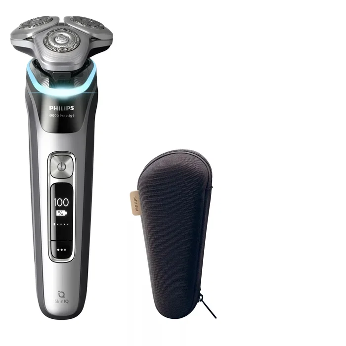 Philips XP9205/95 Afeitadora de rotación SkinIQ Plata con 3 cabezales flexibles Philips XP9205/95 Afeitadora de rotación SkinIQ Plata con 3 cabezales flexibles