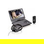 Lenco DVP-1010BK Reproductor de DVD portátil convertible con pantalla LCD de 10", Negro - Reproduce CD, DVD, USB, tarjeta SD, MP3