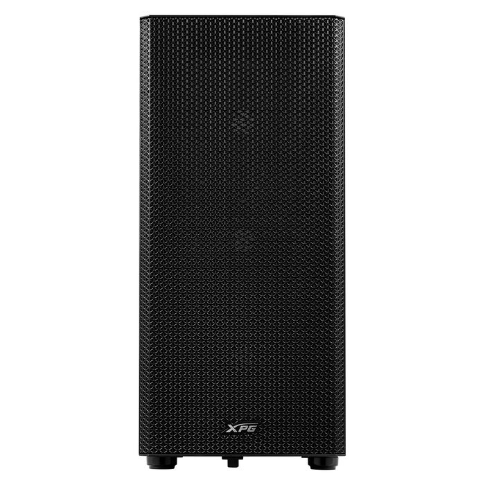 ADATA XPG VALOR MESH Torre PC ATX Mid Tower Negra, Panel de Vidrio Templado, 3 Ventiladores ARGB Frontales 120mm Preinstalados, Soporte para ATX/micro-ATX/Mini-ITX