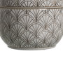 Caja Blanco-Marrón Porcelana Decoración 18 X 18 X 19 cm