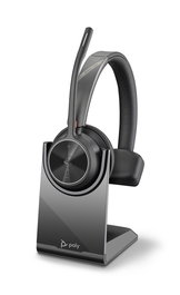Poly Voyager 4310 UC Auricular Diadema Bluetooth, USB-C, Cancelación de Ruido Acoustic Fence, Negro