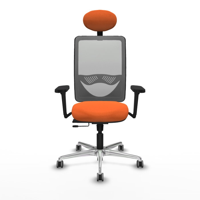 PIQUERAS Y CRESPO Silla de oficina Zulema Naranja y Gris PIQUERAS Y CRESPO Silla de oficina Zulema Naranja y Gris