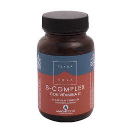 Terranova B-Complex con Vitamina C 50 Cápsulas Vegetales