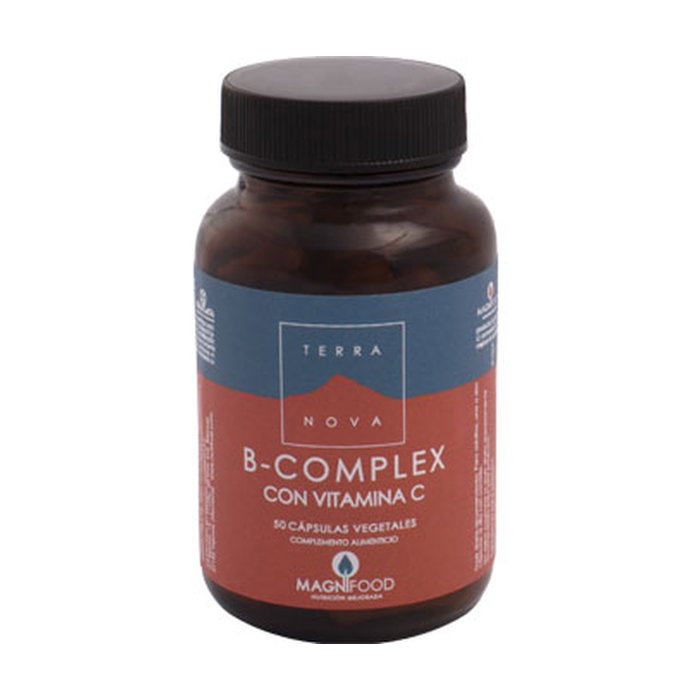 Terranova B-Complex con Vitamina C 50 Cápsulas Vegetales Terranova B-Complex con Vitamina C 50 Cápsulas Vegetales
