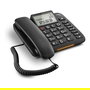 Gigaset DL380 Teléfono Analógico con Altavoz, Identificador de Llamadas, Pantalla LCD, 99 Entradas, Negro
