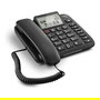 Gigaset DL380 Teléfono Analógico con Altavoz, Identificador de Llamadas, Pantalla LCD, 99 Entradas, Negro