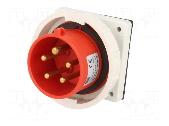 PAWBOL Conector de alimentación AC trifásico macho 16A 400V 5 pines PAWBOL Conector de alimentación AC trifásico macho 16A 400V 5 pines