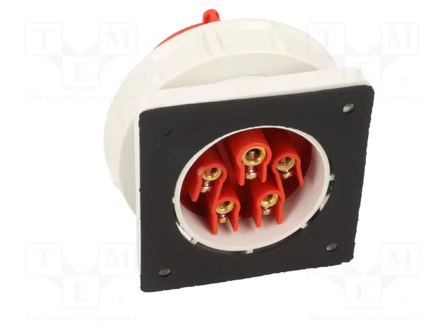 PAWBOL Conector de alimentación AC trifásico macho 16A 400V 5 pines PAWBOL Conector de alimentación AC trifásico macho 16A 400V 5 pines