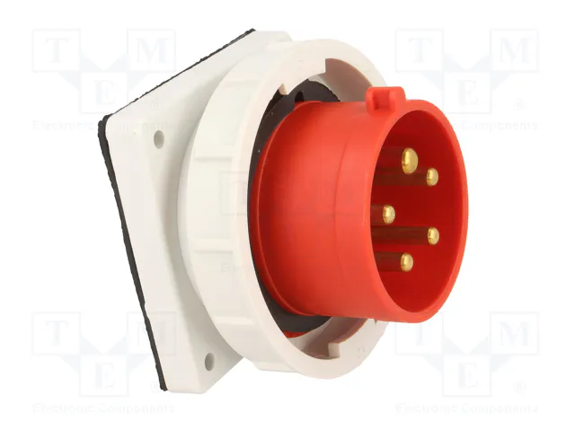 PAWBOL Conector de alimentación AC trifásico macho 16A 400V 5 pines PAWBOL Conector de alimentación AC trifásico macho 16A 400V 5 pines