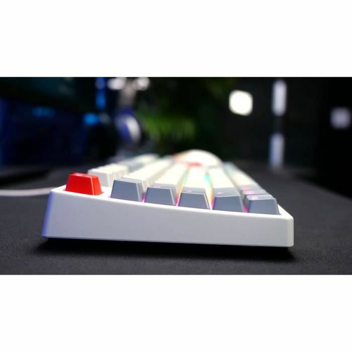 Cherry XTRFY K4V2 RGB TKL RETRO Teclado Mecánico para Juegos RGB Negro MX2A Rojo