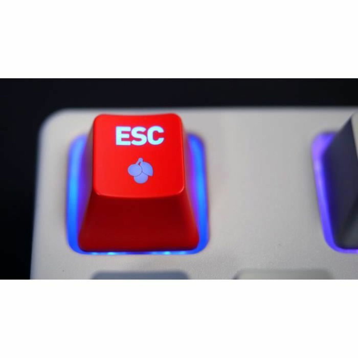 Cherry XTRFY K4V2 RGB TKL RETRO Teclado Mecánico para Juegos RGB Negro MX2A Rojo