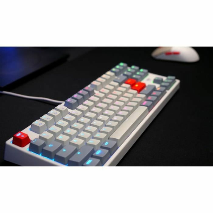 Cherry XTRFY K4V2 RGB TKL RETRO Teclado Mecánico para Juegos RGB Negro MX2A Rojo