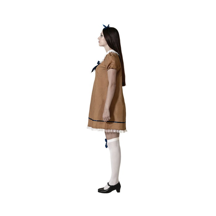 Disfraz de Muñeca Terrorífica con Vestido Marrón XS-S