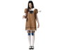 Disfraz de Muñeca Terrorífica Vintage con Vestido Marrón para Mujer Talla XS-S - Halloween
