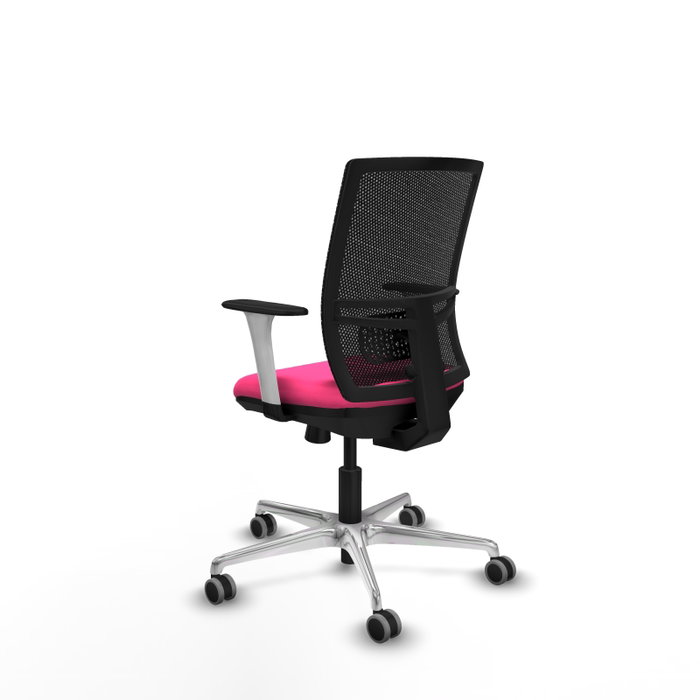 PIQUERAS Y CRESPO Silla de oficina Yunquera con mecanismo Sincro/Traslack Rosa y Negro PIQUERAS Y CRESPO Silla de oficina Yunquera con mecanismo Sincro/Traslack Rosa y Negro