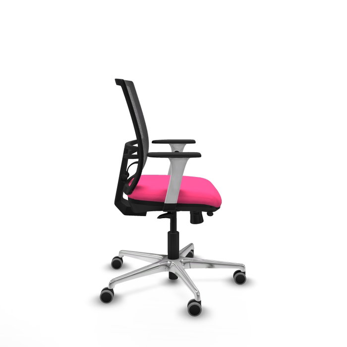 PIQUERAS Y CRESPO Silla de oficina Yunquera con mecanismo Sincro/Traslack Rosa y Negro PIQUERAS Y CRESPO Silla de oficina Yunquera con mecanismo Sincro/Traslack Rosa y Negro