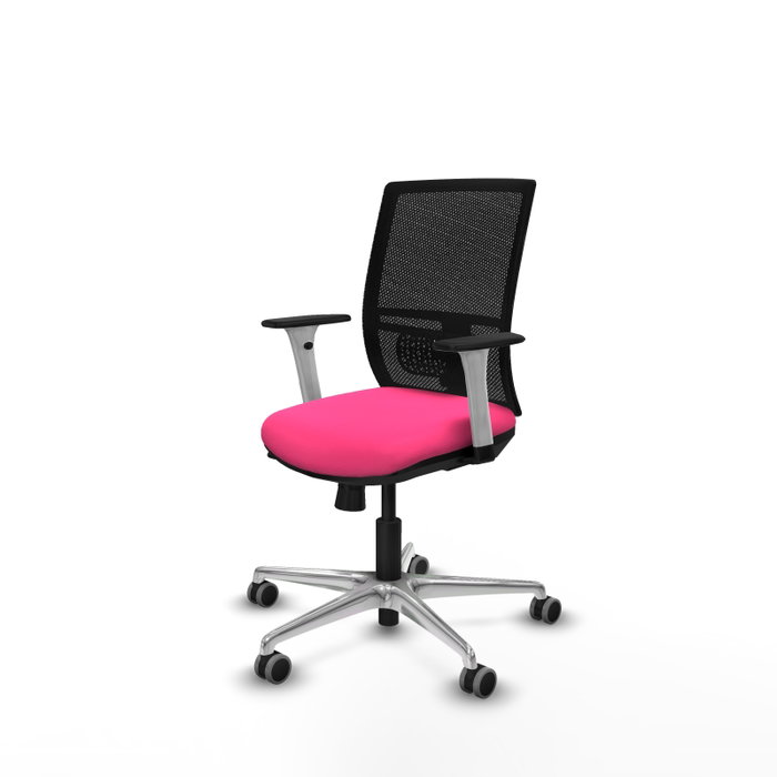 PIQUERAS Y CRESPO Silla de oficina Yunquera con mecanismo Sincro/Traslack Rosa y Negro PIQUERAS Y CRESPO Silla de oficina Yunquera con mecanismo Sincro/Traslack Rosa y Negro